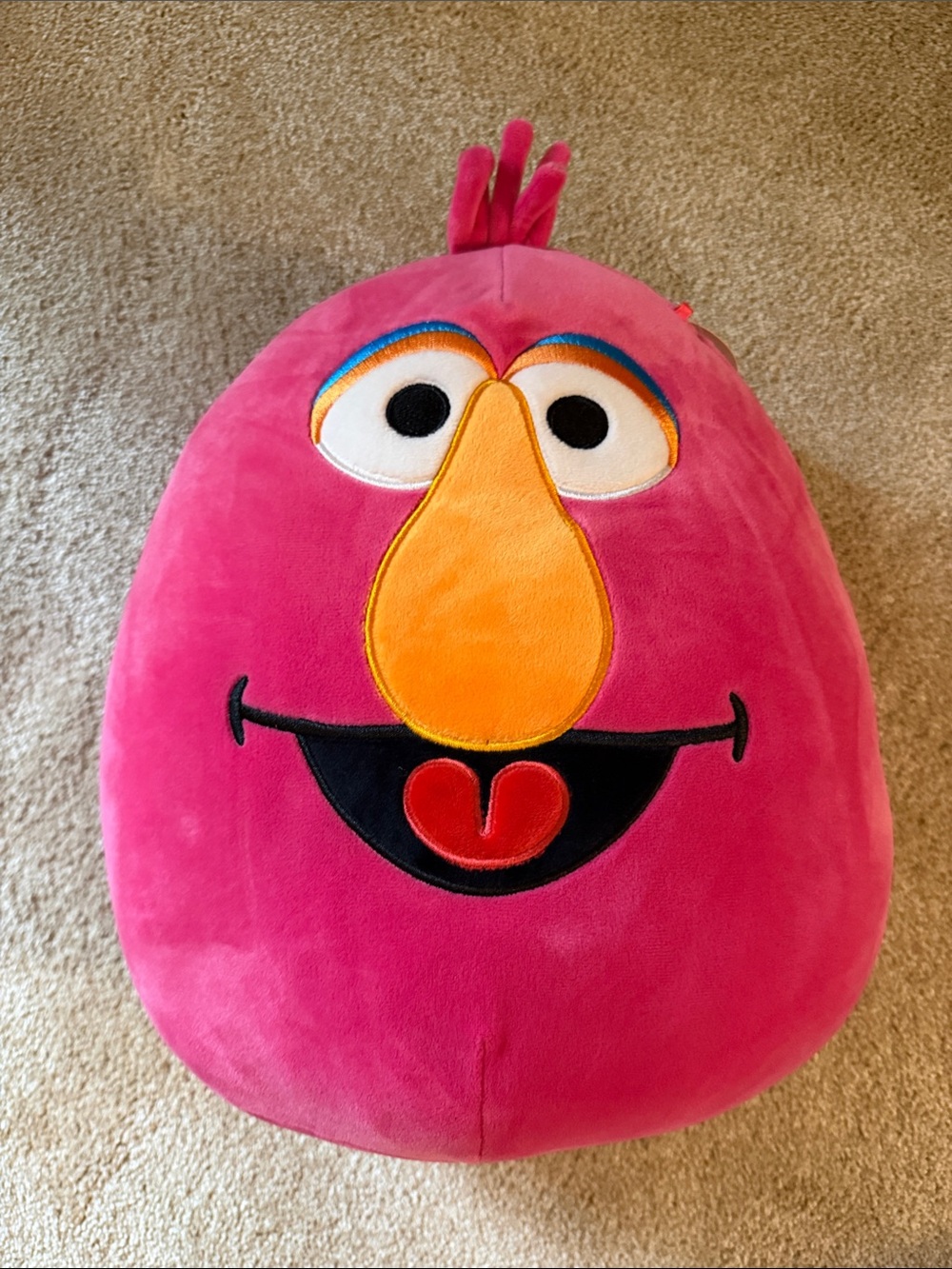 Sesame Street Telly Monster Squishmallow Character Pillow